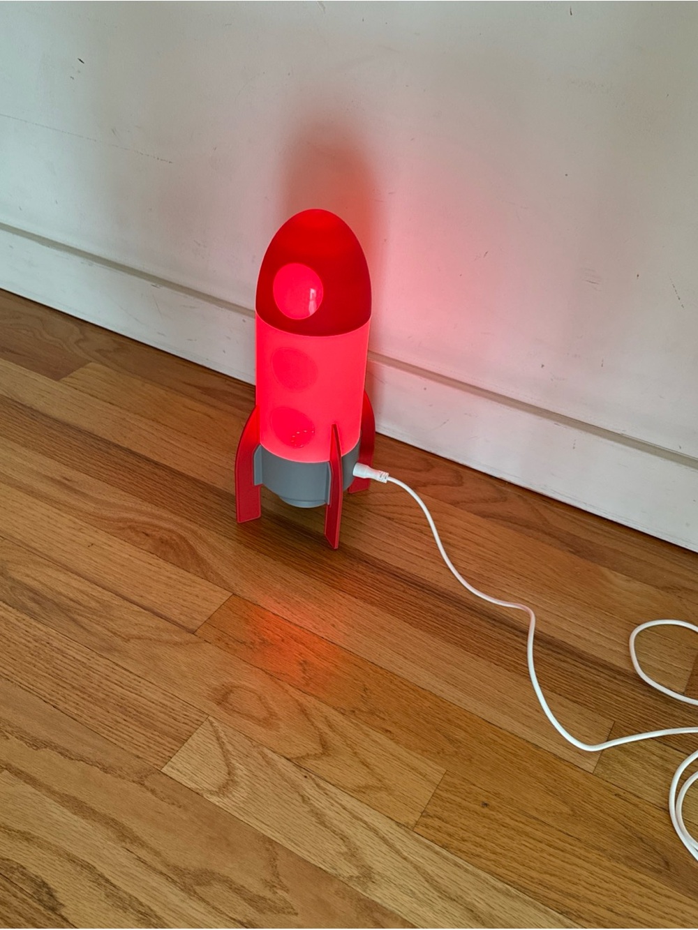 IKEA Red and White Rocket Night Lamp - Picture 10 of 10
